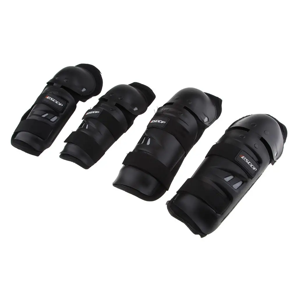 

4Pcs/Set Motorcycles Knee Elbow Pads Protection Motobikes Racing Knee Shin Guards Protective Gear for Adults