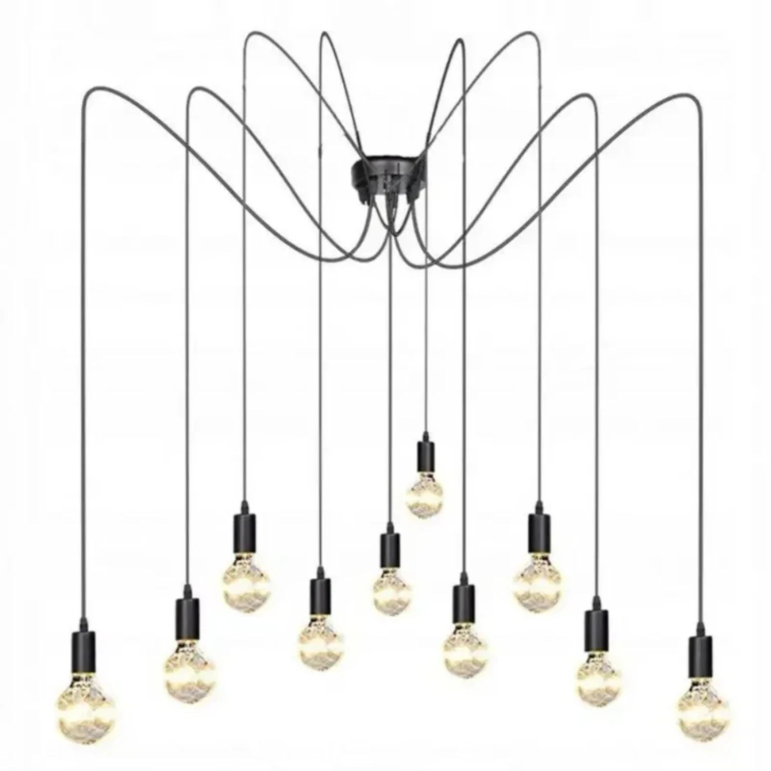 Spider Pendant Chandeliers Lights, Foyer moderno e iluminação de teto na vida, Luminária luxuosa e elegante, Novo e luxuoso