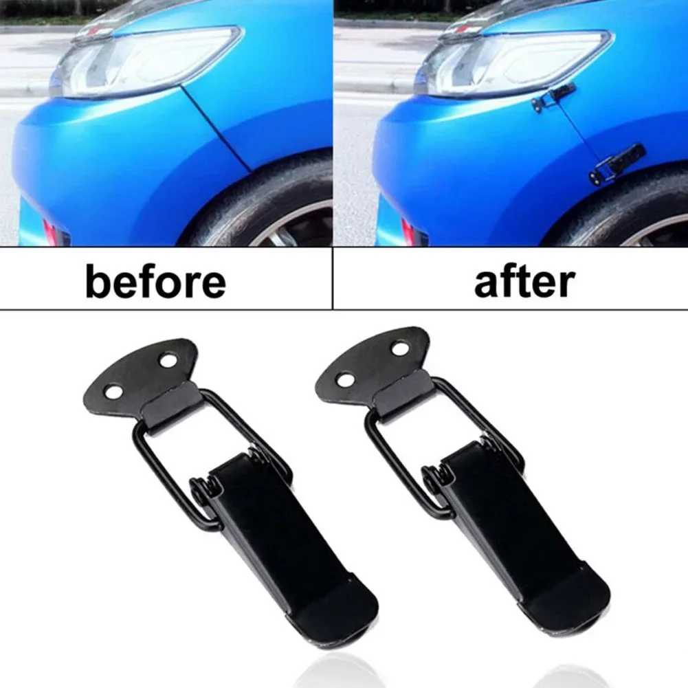 

Fastener Clip Bumper Release Exterior Quick Release Stable Trunk 1 Pair Accessories Black Fastener Clip Hot Sale