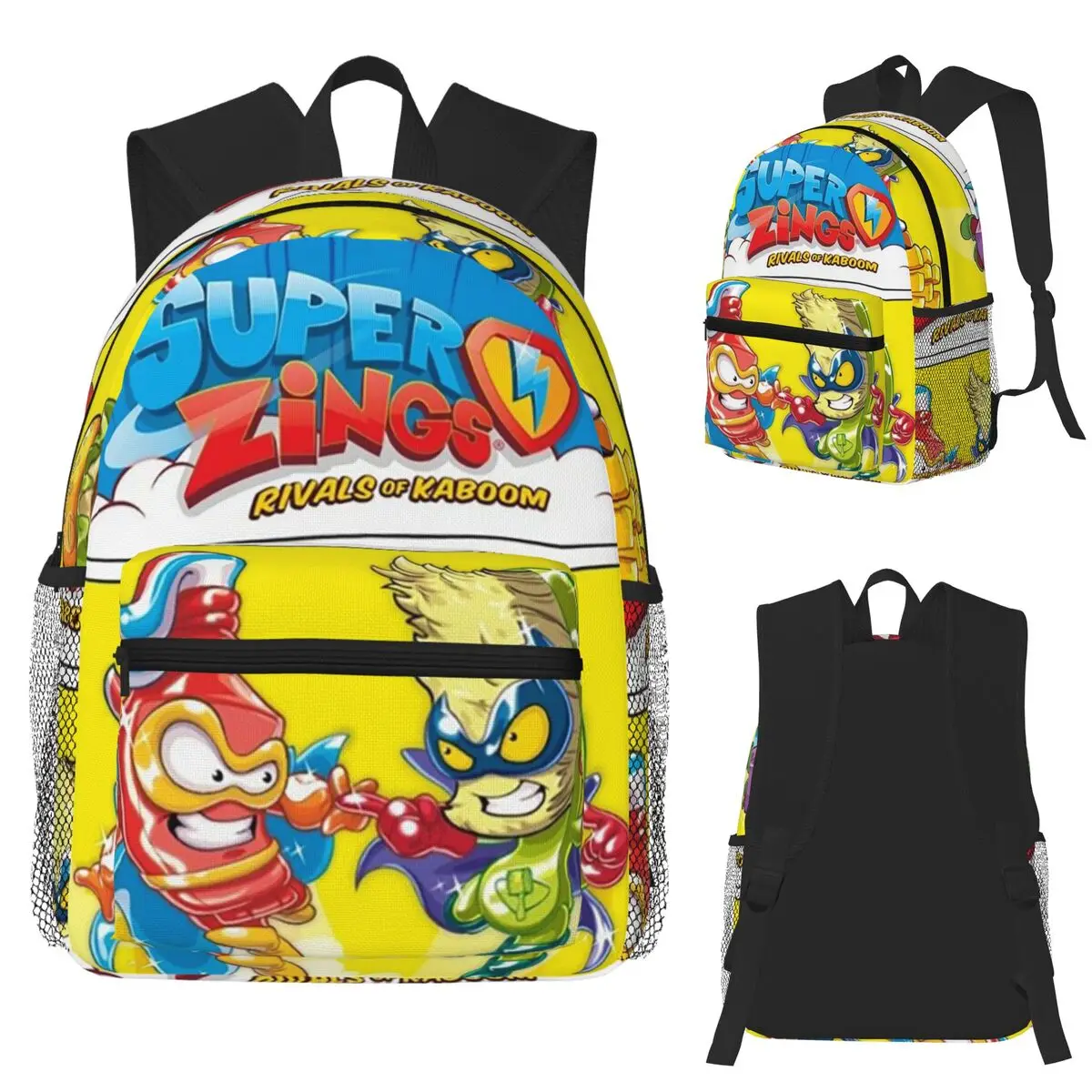 

Funny Super Zings Student Backpack School Bag Hiking Travel Daypack for Boys Girls Fashion Bookbag Shoulder Bags