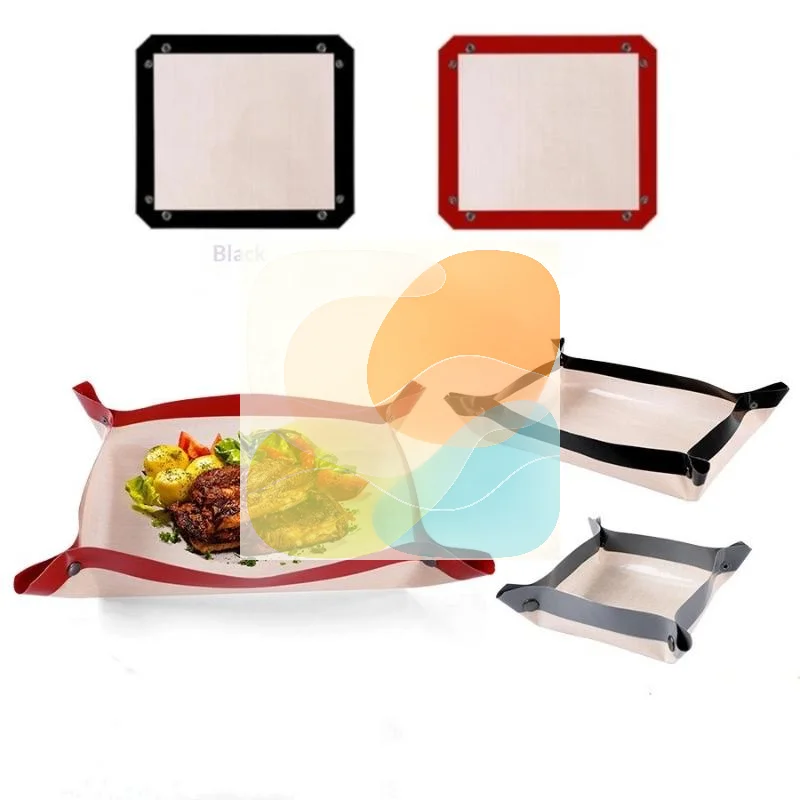 Silicone Baking Mat Non-Stick Leakproof Heat Resistant Washable Pad for Cookie Tray Oven Cake Pastry Making Use
