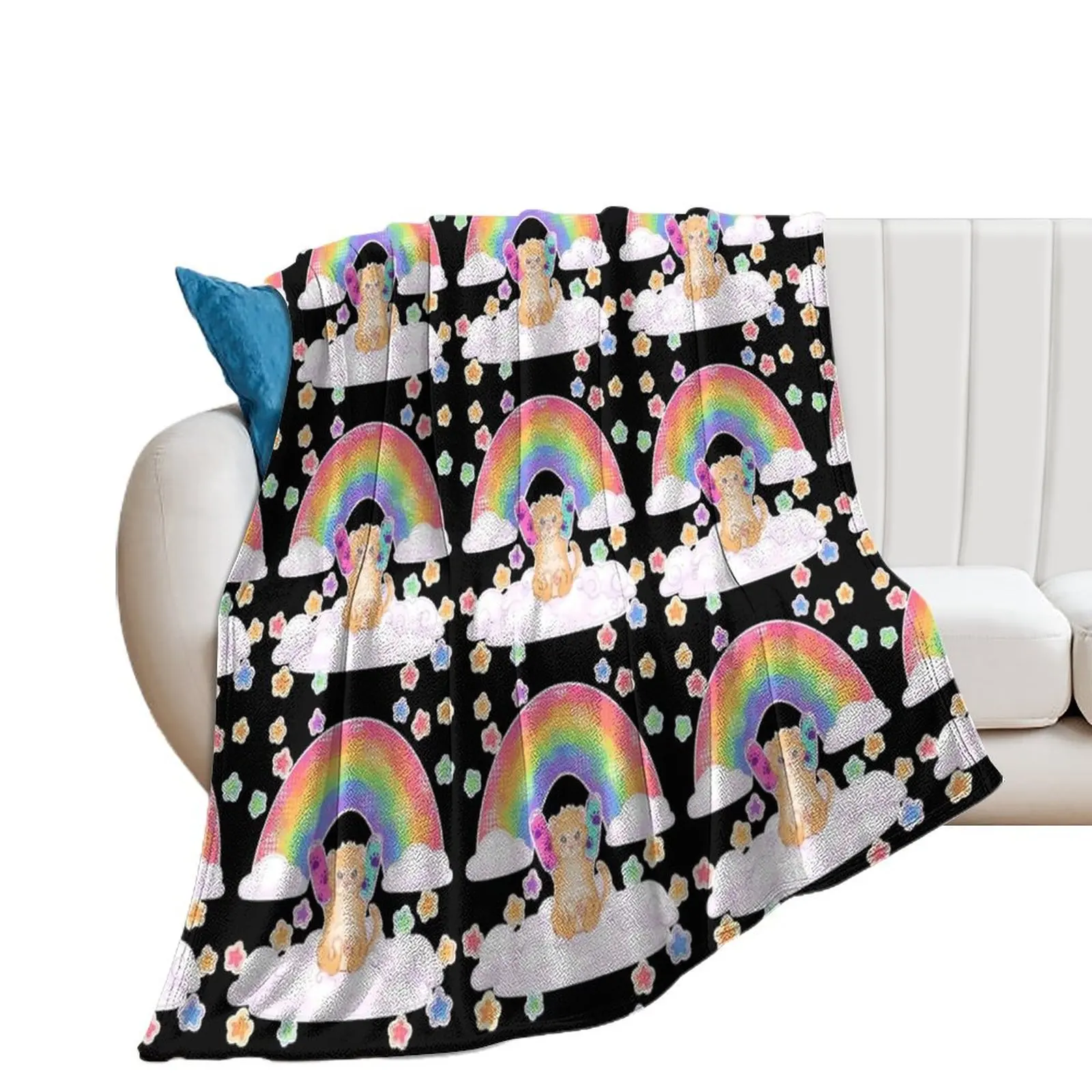 

Rainbonkers Throw Blanket Sofa Quilt heavy to sleep Blankets