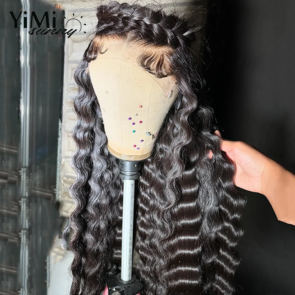 

Raw Burmese Deep Wave 13x6 Lace Front Human Hair Wigs For Woman Deep Part Virgin Mongolian 4x4 Lace Closure Wig Sale Yimisunny