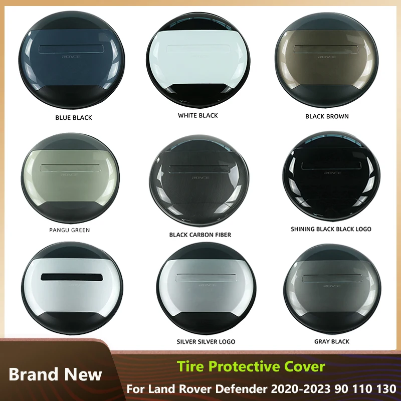 

ROVCE For Land Rover Defender 90 110 130 2020 2021 2022 2023 L663 Tire Protective Cover Spare Car Decoration Accessories