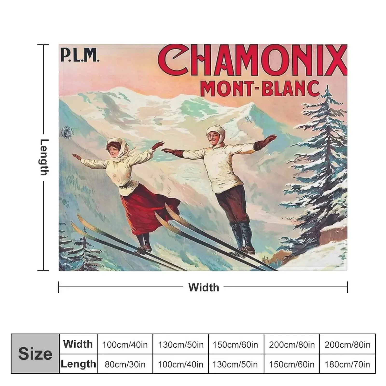 Chamonix, Mont Blanc - Vintage Throw Blanket Extra Large Throw Bed linens for babies Blankets