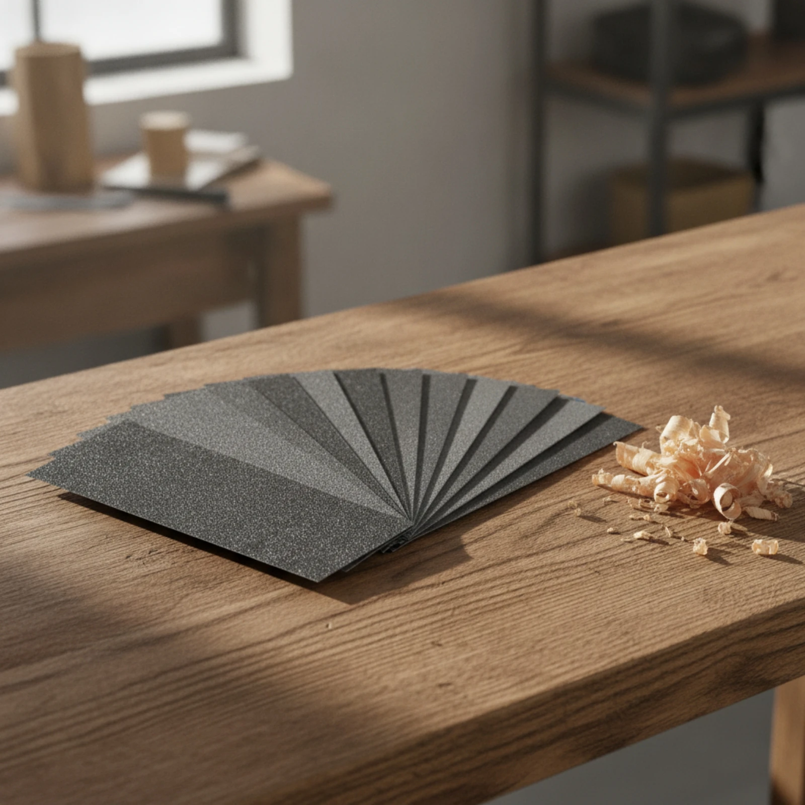 52 Pieces Silicon Carbide Sandpaper Flexible Wet Dry Sandpaper Sheet Abrasive Sanding Paper Tear-Resistant Fast Cutting