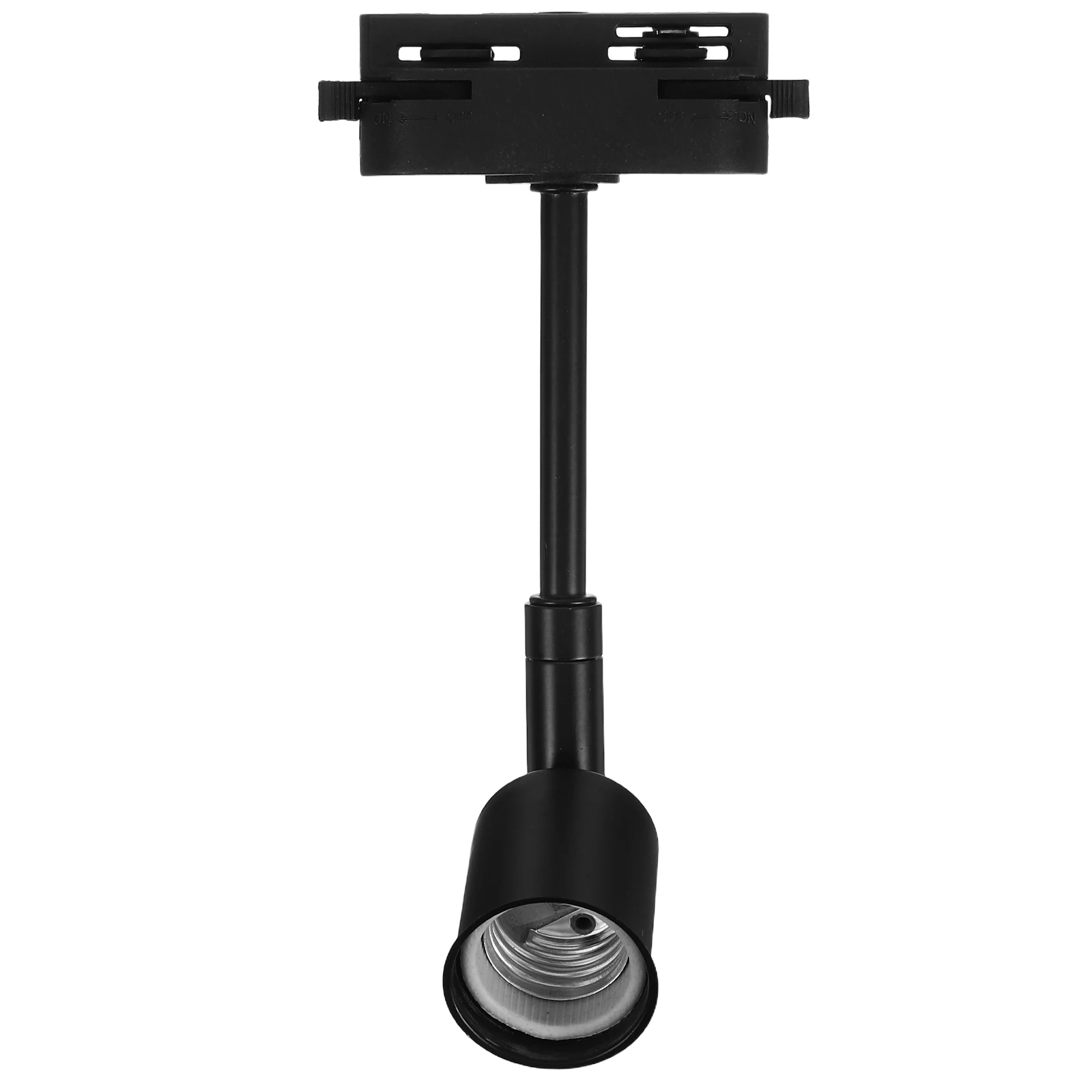 

White E27 Lamp Holder Adapter for LED Bulbs in Track Lights No Tools Needed Bulb Holder Socket for Retail Showrooms
