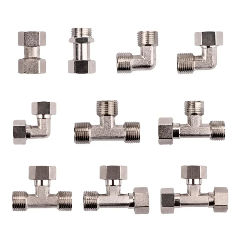 4 points copper three-way elbow water pipe one inlet and two outlet water heater connector water distributor valve