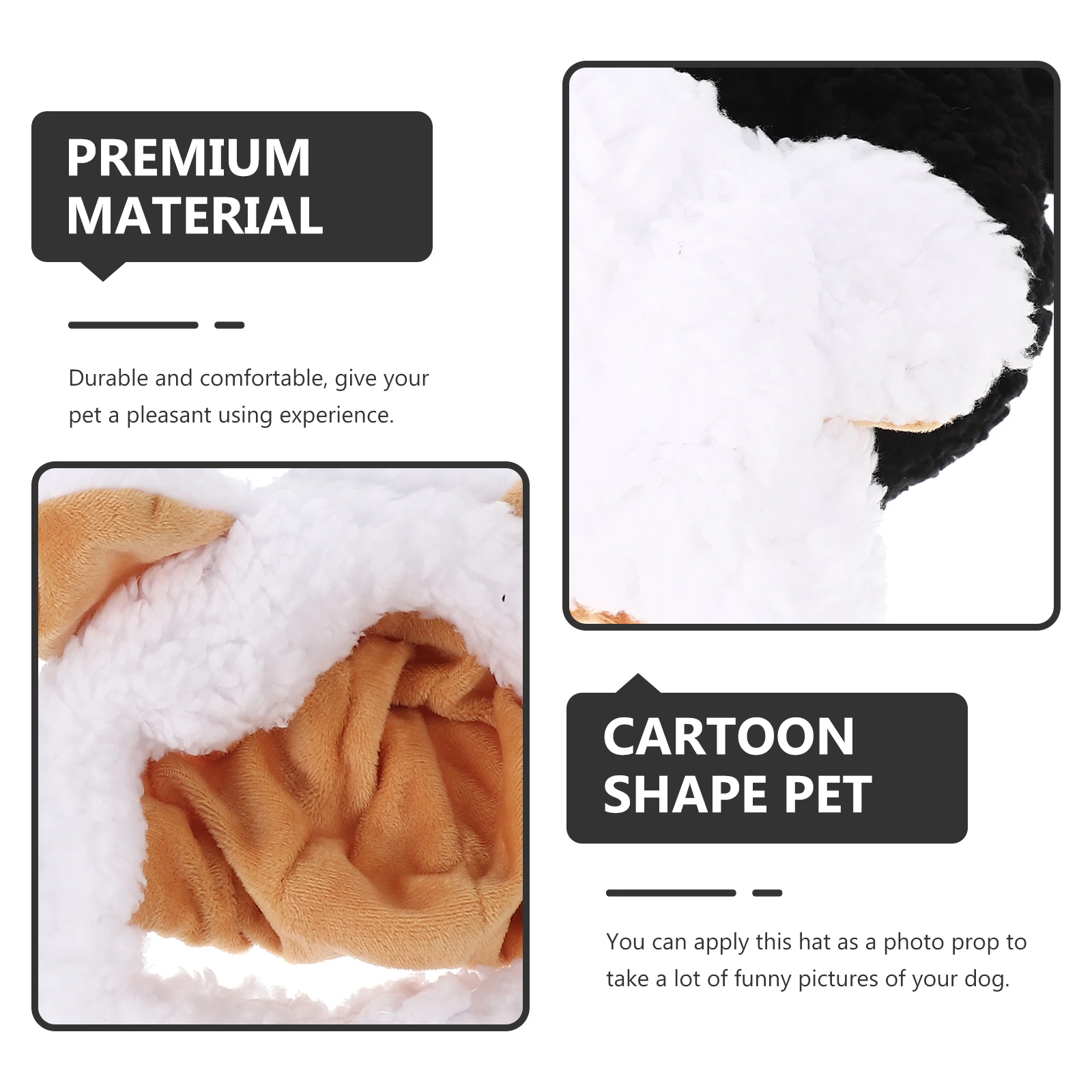 

2Pcs Pet Hat Dog Warm Headdress Adorable Cartoon Chicken Shape Soft Comfortable Retaining Cap for Cold Days Outdoor