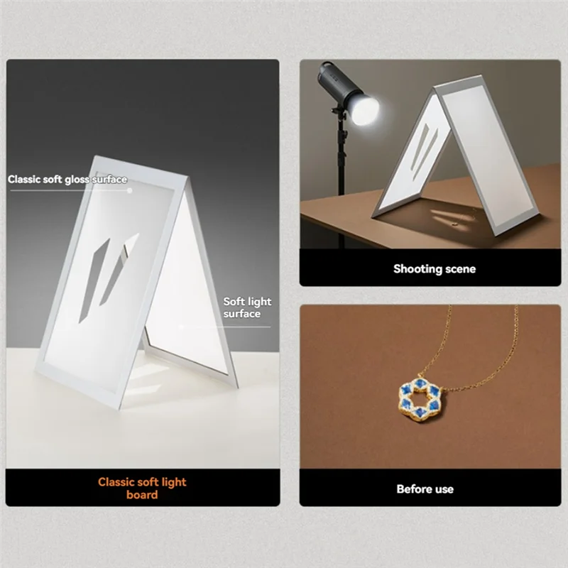 BNVN-لوحة ناشر التصوير الفوتوغرافي على شكل حرف V عاكس ضوء مسطح قابل للطي لتصوير صور الطعام والمنتجات