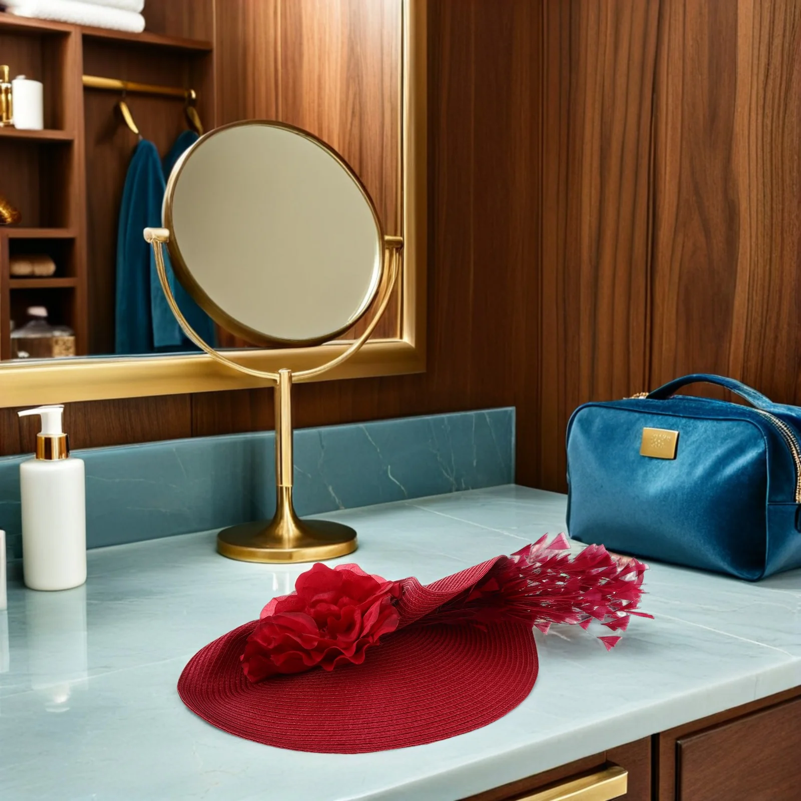 

Преувеличенная большая шляпа, женская повязка на голову с цветочным шлейфом, свадебная вечеринка, свадебный коктейль, чаепитие, элегантный ретро, винтажный