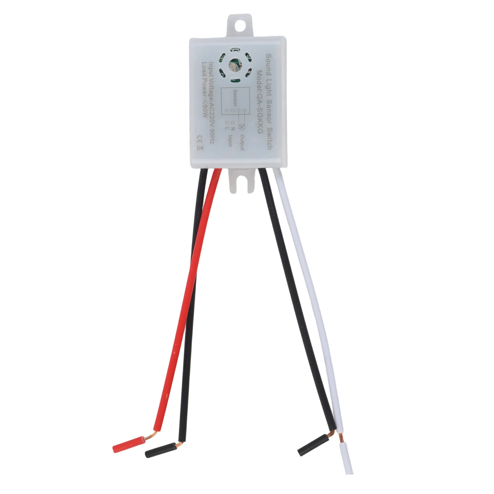 Auto On Off Switch 220V Sensor Switch Semi-Outdoor Areas Wide Compatibility Delay Shut-Off Function Fire Retardant Material
