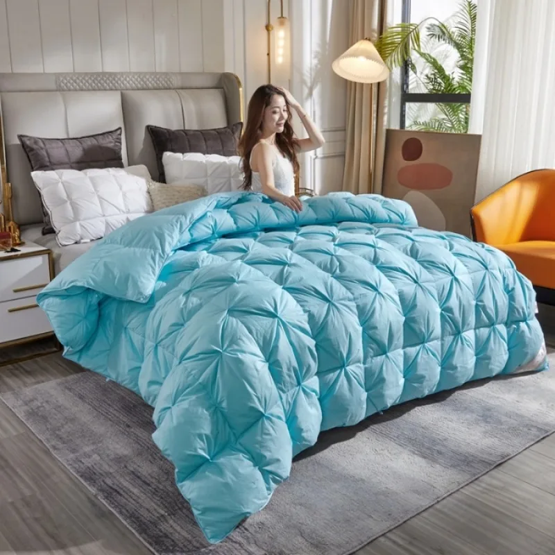 

2024 new cotton twisted down quilt 95 white goose down quilt core single student dormitory double quilt