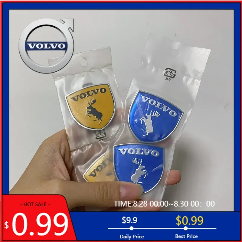 

Стайлинговые молдинги, 2 шт., 3D логотип, значок лося, щит кузова, хвост автомобиля, значок логотипа или для Volvo XC90xc70x60 40V50V60S50S70S9Elk, автомобильная наклейка