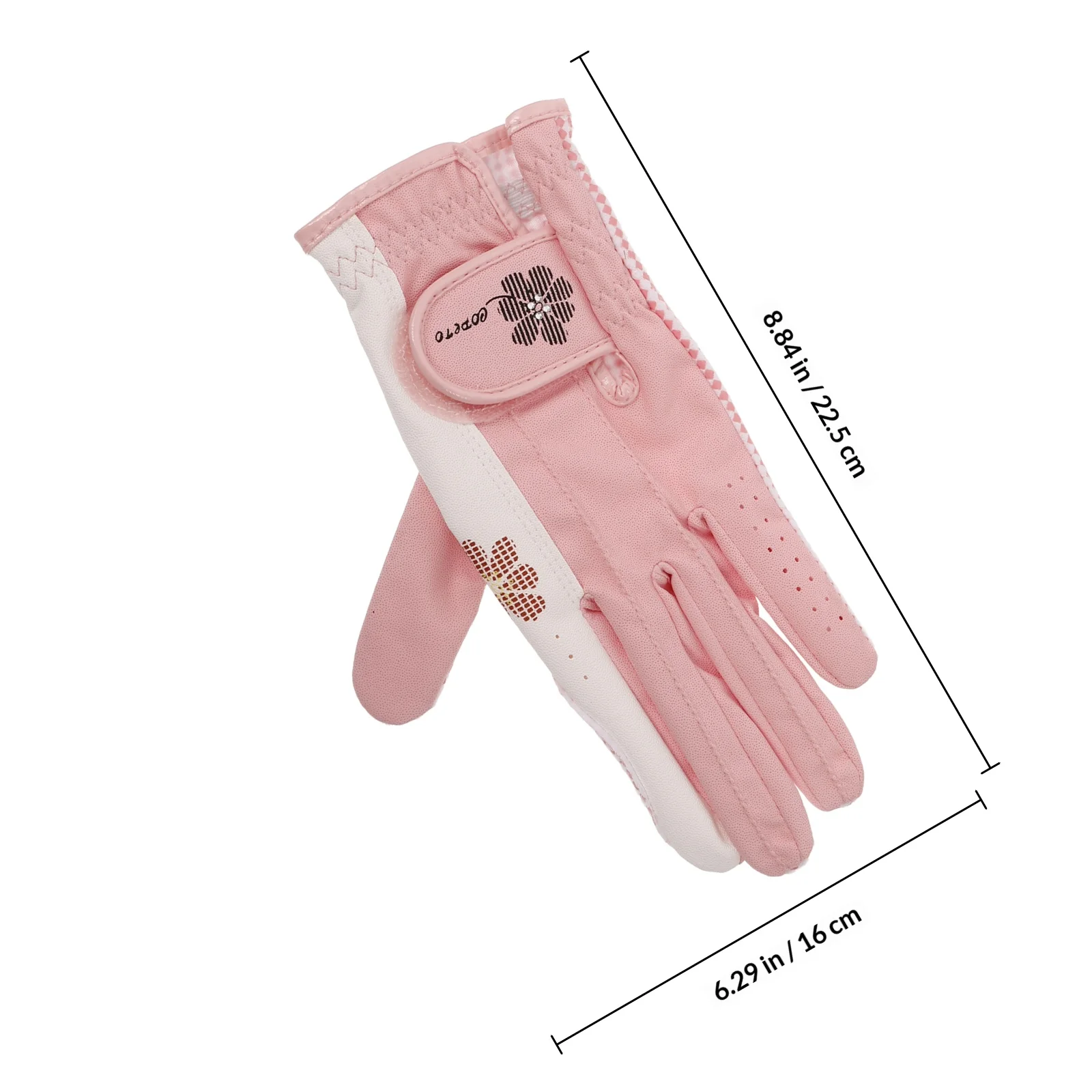 1 paio di guanti da golf da donna traspiranti antiscivolo resistenti all'usura entrambe le mani comodi guanti da golf uso sportivo guanto da pioggia da golf