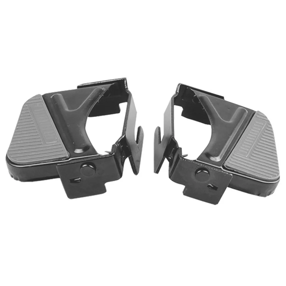 

2Pairs Bicycle Rear Seat Pegs Heavy Duty Steel Bike Rear Pedal Non-Slip Texture Replacement Part for Road Mountain Bike