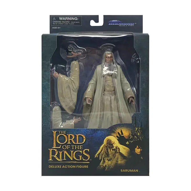 Diamond Select Toys DST Saruman The Lord of The Rings 1/12 Deluxe Action Figure Original Model Toy Birthday Gift Collection