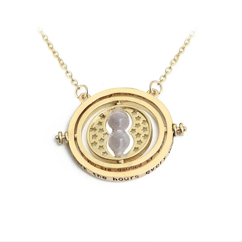 Neuer Harry Potter Goldener Schnatz Zeitmesser Sanduhr 360° Drehbar Cosplay-Requisiten Astronomischer Zeitwandler für Fans der Zauberschule