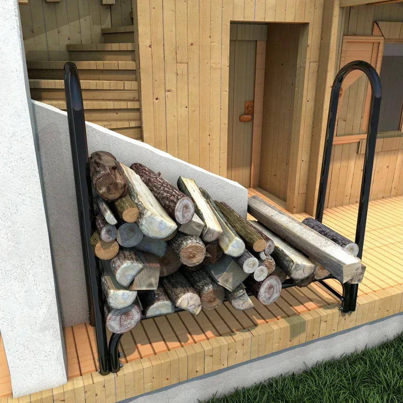 

Fireplace Wood Storage Firewood Storage Rack Household Yard Removable Heavy Wrought Iron Firewood Rack