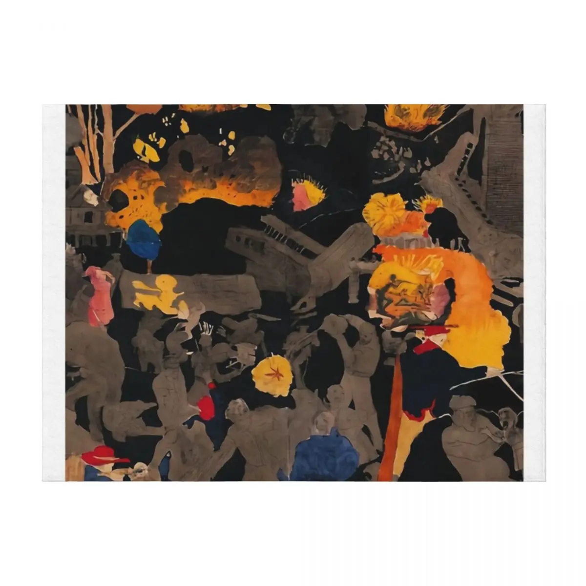 

Henry Darger art Throw Blanket Luxury Throw Flannel Hairys halloween Blankets