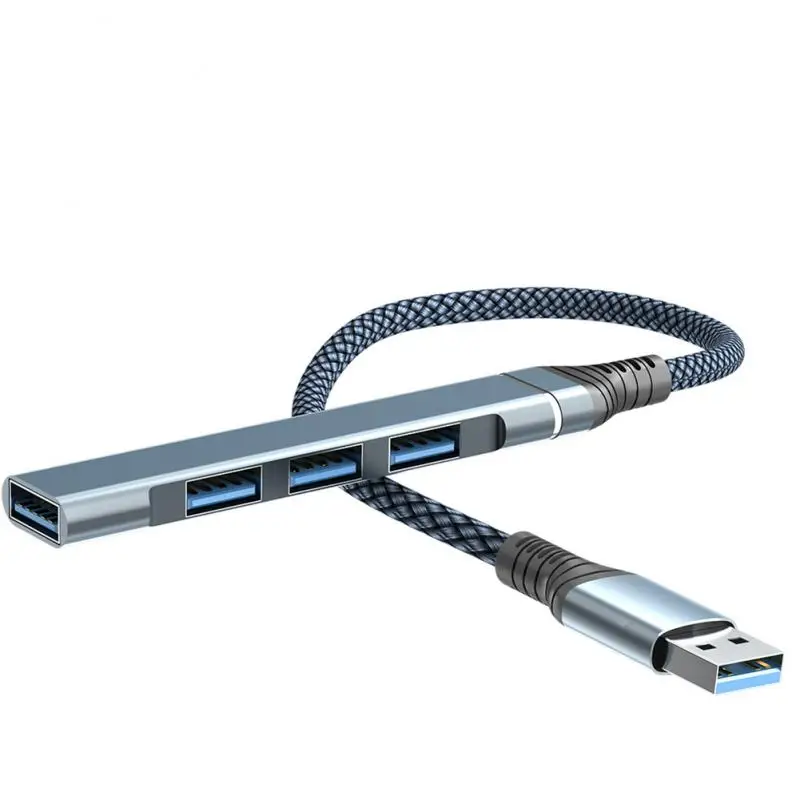 Мини-USB-концентратор USB 3.0 Hub Multi USB-разветвитель-адаптер 4-портовый скорость Mini Multiple 3 Hab Usb3.0 HUB-порт USB-концентратор Расширитель для ПК