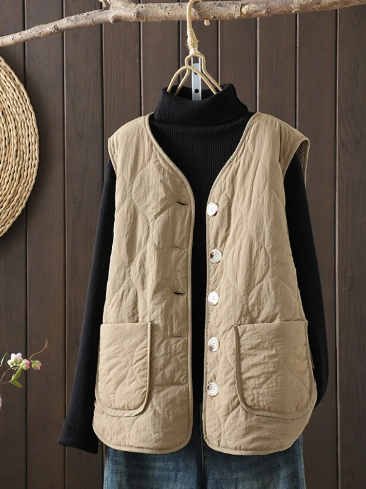 

Женский двусторонний жилет из меха ягненка, повседневная теплая хлопковая верхняя одежда Jaet Svel, V-Ne, сильный нагрев