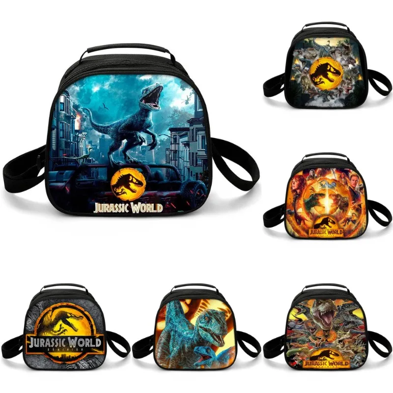 

Jurassic World Cosplay Portable Lunch Bag Food Waterproof Thermal Box Durable Office Cooler Lunchbox Food Organizer Shoulder Bag
