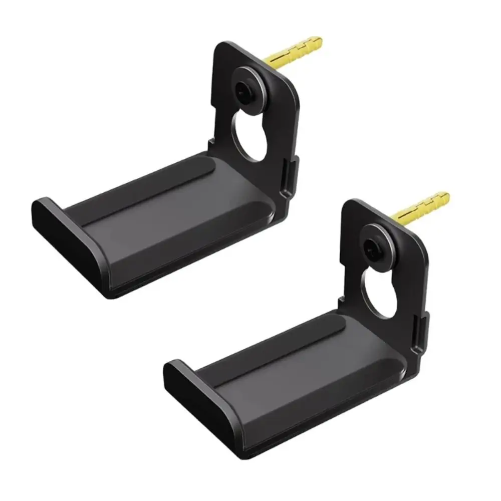 

2pcs Heavy Duty Speaker Wall Mount Space Efficient L Metal Bracket Speaker Hangers Easy Setups Universal Floating Rack Soundbars