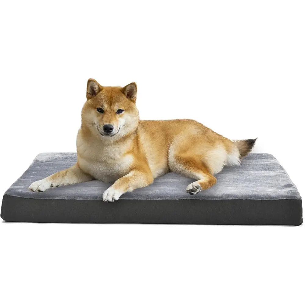 

Cooling Gel Memory Foam Dog Bed, Pure-Relief Support, Non-Slip, Washable Cover, Extra Large (41 x 29), Grey