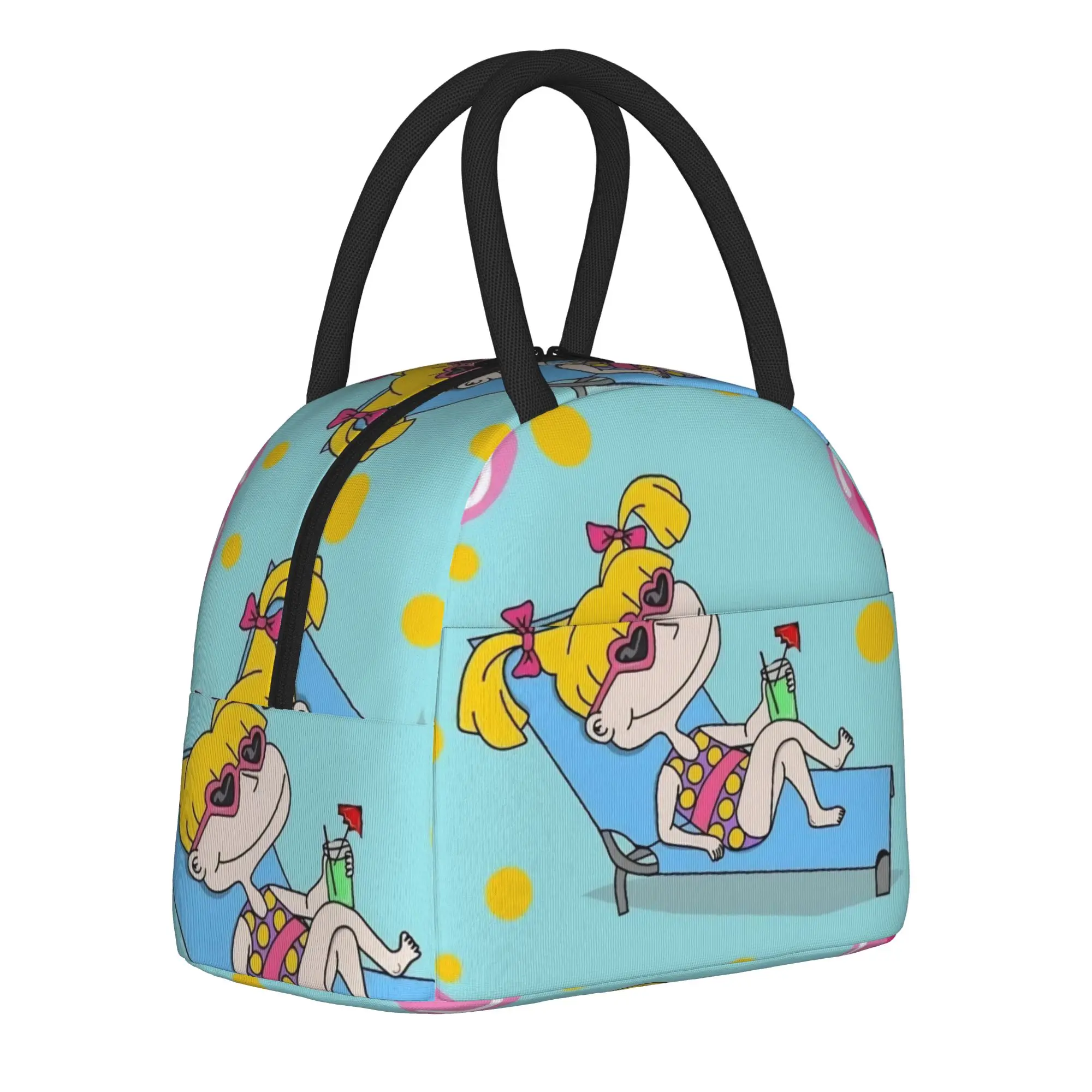Cartoon R-Rugrats Merch Insulated Lunch Bags For Travel  Food Storage Bag Portable Cooler Thermal Lunch Box