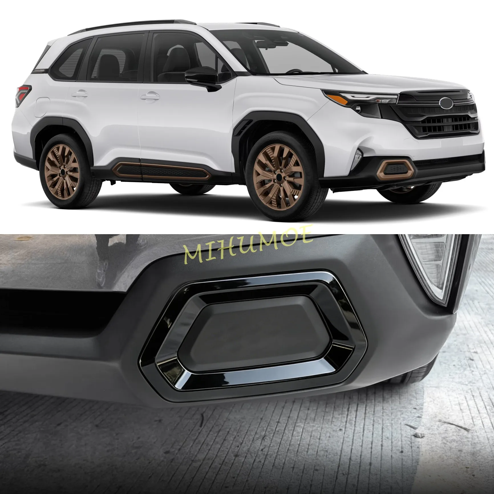 

Front Bumper Frame Cover Stylish Grille Trim Bezel For Subaru Forester SL 2025 2026 Car Styling Protector Decoration Accessories