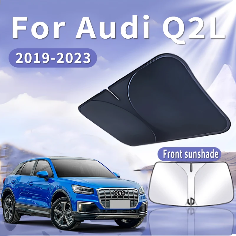 

Складной автомобильный солнцезащитный козырек для Audi Q2L 2019 ~ 2023 2020, солнцезащитный козырек на лобовое стекло, теплоизоляция, летнее охлаждение, автомобильные аксессуары