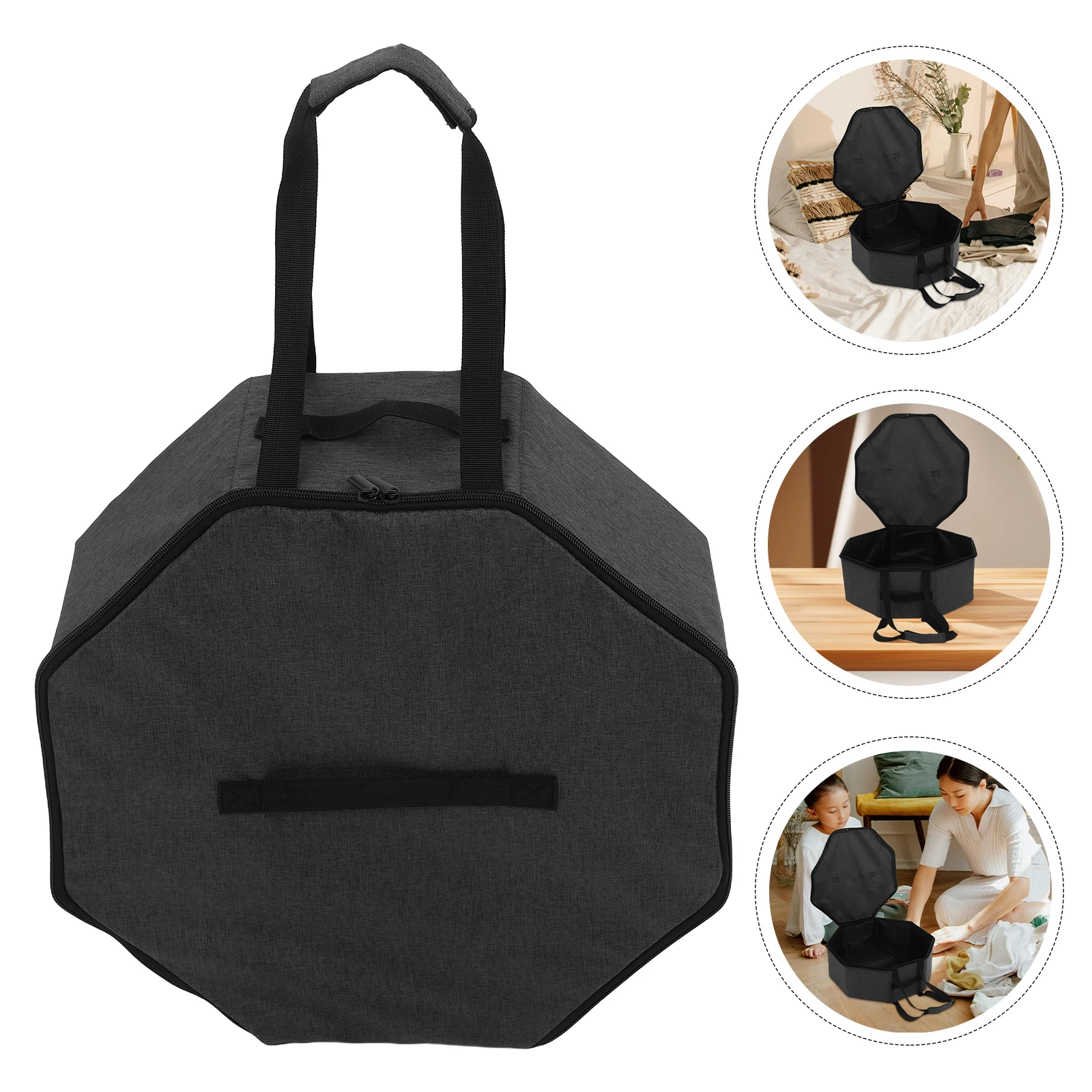 

Hat Bag Capacity Ladies Hat Bag Foldable Storage for Men Women Cowboy Baseball Caps Travel Case Lightweight Cloth PVC