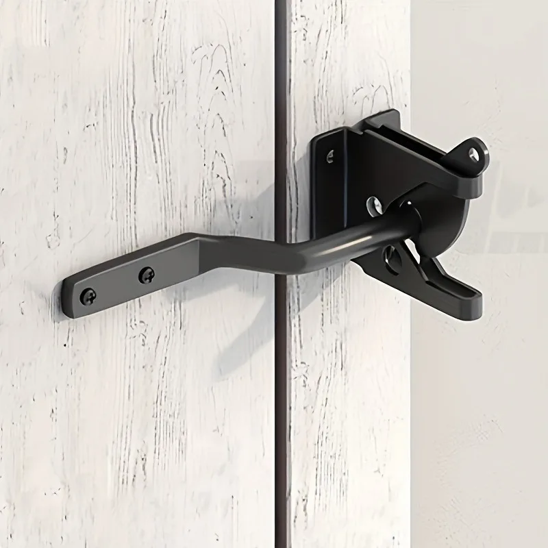 Auto-Torriegel mit Bolzen für Weide, Gartenzaun, Bauernhoftor, Kohlenstoffstahl, automatischer Slam Catch, Garten-Hardware, Zaunzubehör
