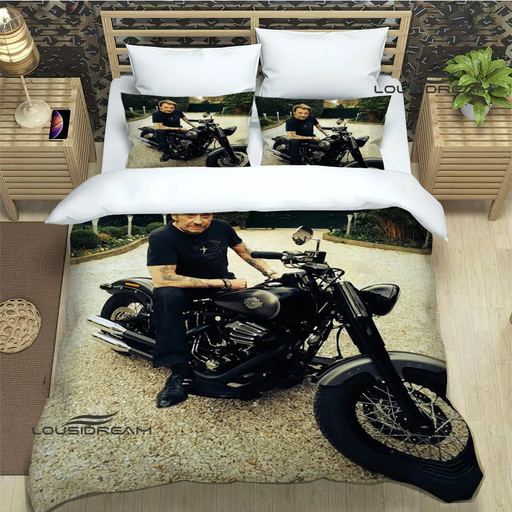 Rock star Johnny Hallyday Bedding Sets exquisite bed supplies set duvet cover bed comforter set bedding set luxury birthday gift