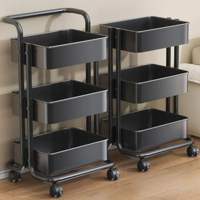 

custom. [1932 People Collected] Small Cart Storage Rack Kitchen Floor Multi-layer Bathroom Toilet Mobile Bedroom Storage Ra