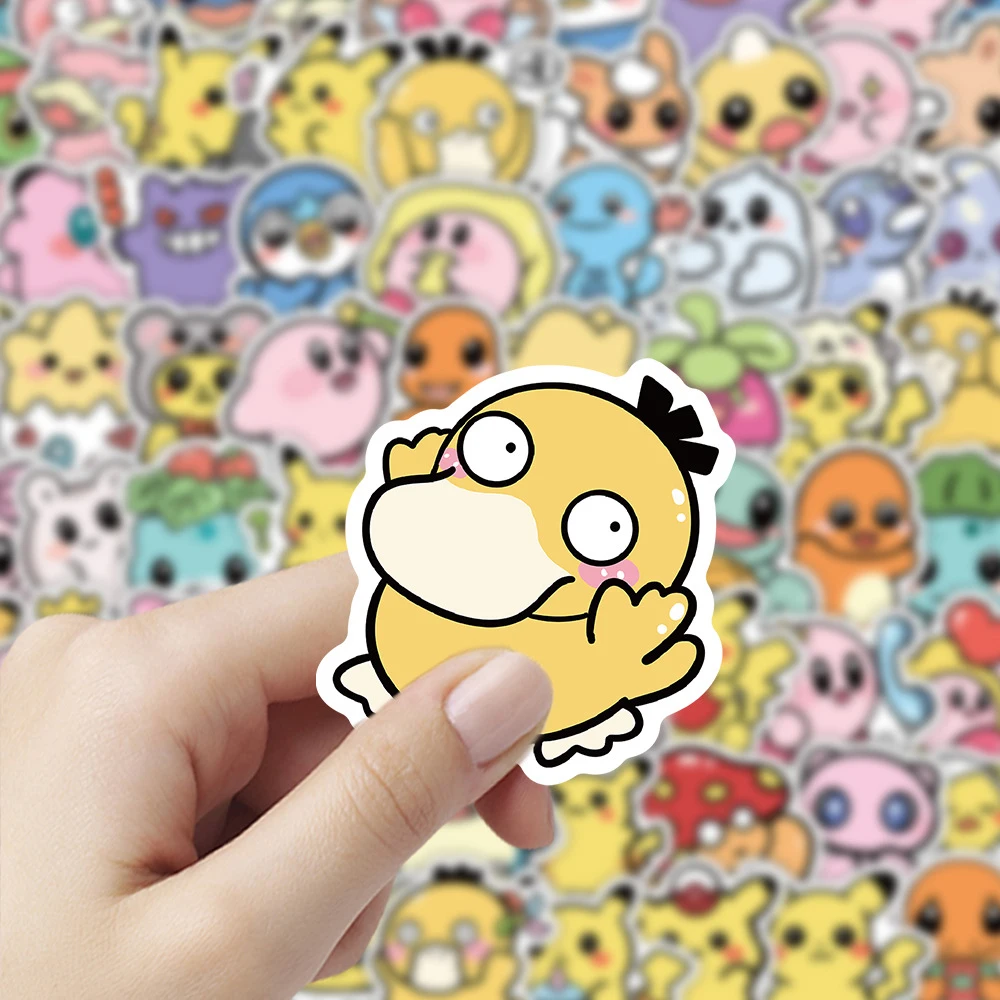 

10/30/50/100pcs Cartoon Pokemon Stickers Kawaii Pikachu Bulbasaur Anime Sticker Toy DIY Laptop Suitcase Phone Cute Sticker Packs