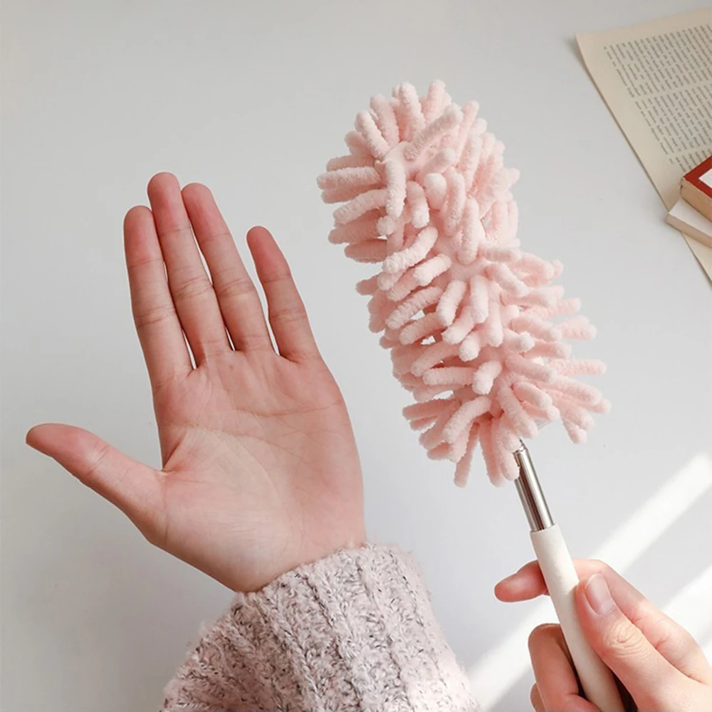 1PC Household Feather Duster Retractable Dust Removal Brush Cleaning Brush Sweeping Dust Adsorption Brush image 5