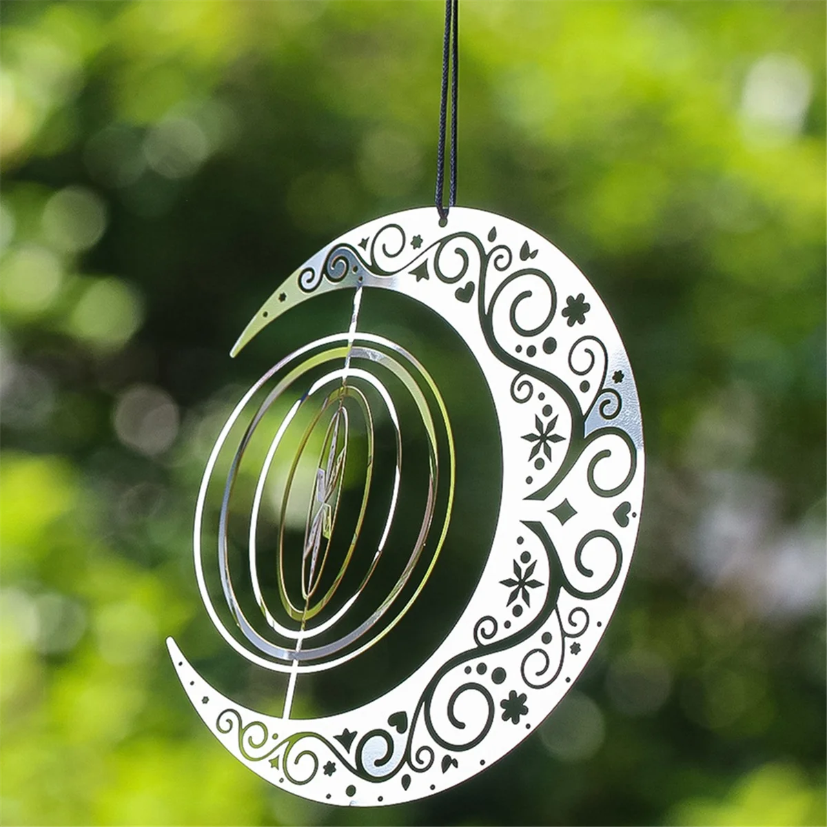 A71P 3d Mandala หมุน Wind Chime จี้ Nordic Garden Courtyard แขวนตกแต่ง