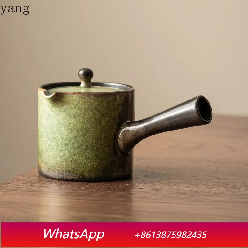

LTT retro side handle ceramic teapot Chinese kung fu tea set household meeting guest anti-scalding single pot