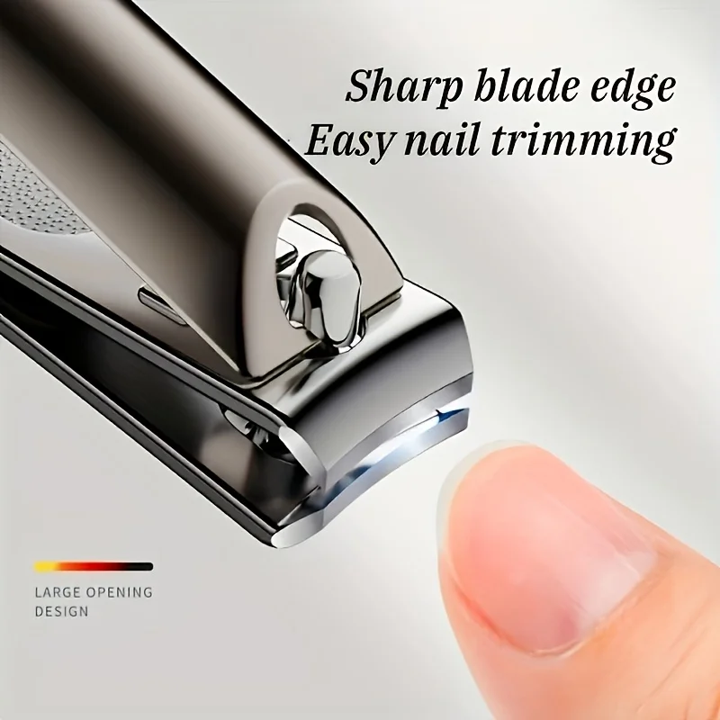 2pcs Anti-Splash Nail Clippers Sharp Clippers for Fingernails And Toenails Nail Trimmer Stainless Steel Toenail Clipper