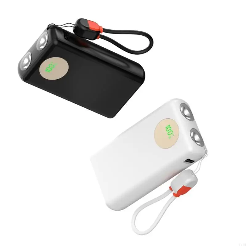 2x21700 Battery DIY Power Banks with Fast Charging LED Lights Digital Display
