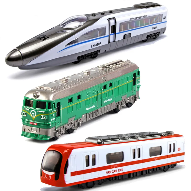 Train Track Model Inertia Toy Train Underground Moving Car Model Boys Children's Toys Underground Train Track High-speed 