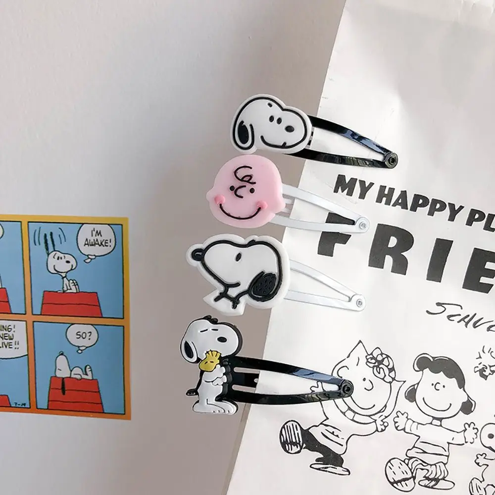 Snoopy Ins style cartoon hair clip cute BB clip student bangs edge clip soft girl sweet girl heart accessory