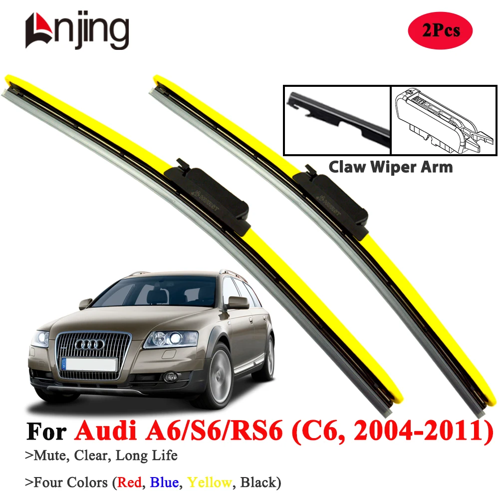 

LNJING Wiper Blades For Audi A6 S6 RS6 C6 2004-2011