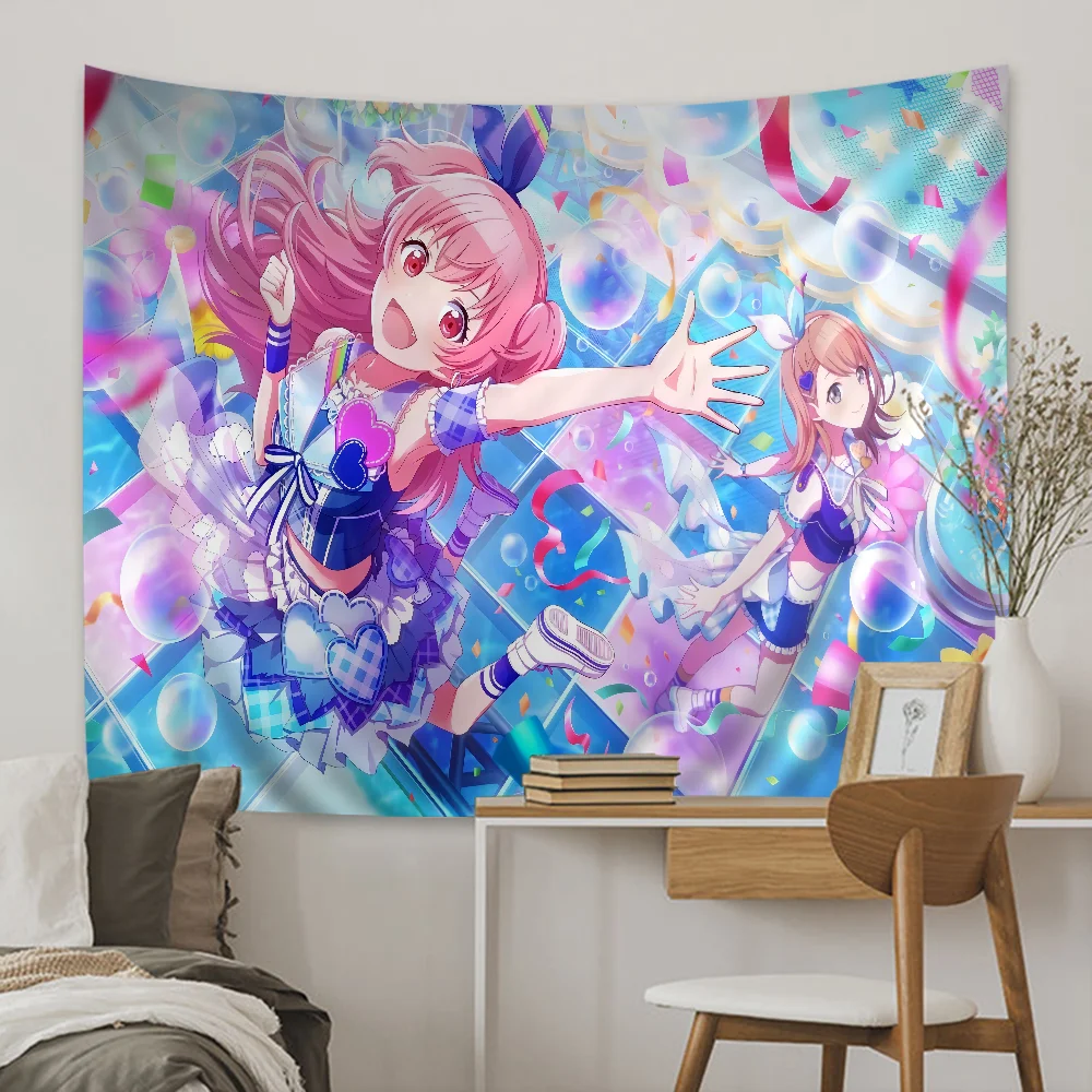 Projekt Sekai Tapestry Anime Gobelin Wiszący Tarot Hippie Dywaniki ścienne Dorm Wiszące prześcieradła ścienne