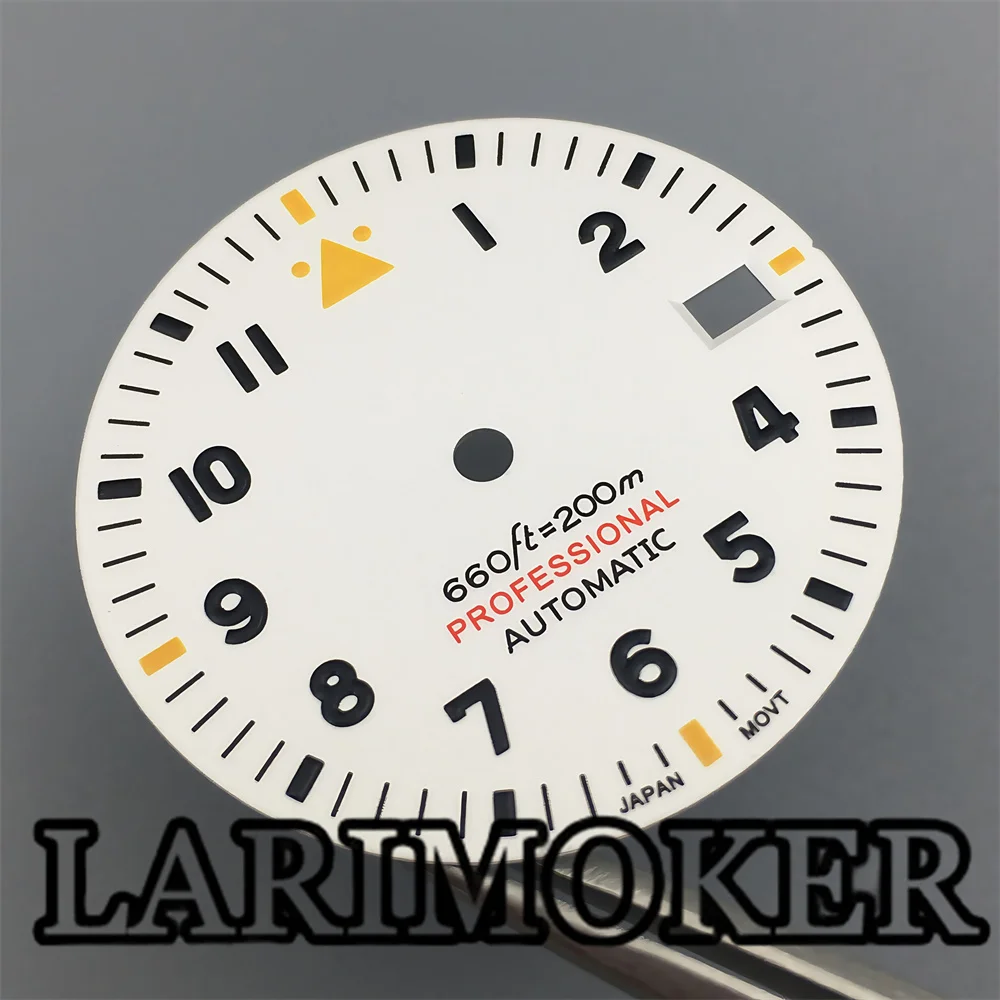 LARIMOKER 29MM green luminous white blue green black dial for NH35 NH36 ETA2824 2836 PT5000 Miyata 8205 8215 DG2813 3804 movemen