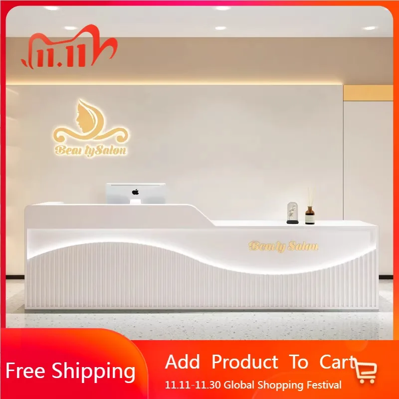 

Shop Beauty Reception Desks Industrial Unique Hotel Display Reception Desks Corner European Design Scrivania Trendy Furniture