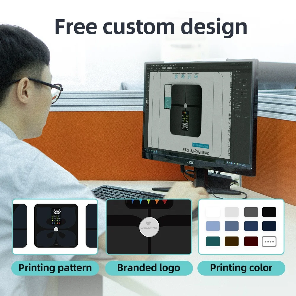 مقياس إلكتروني ذكي صغير رخيص لتركيب الدهون في الجسم، مقياس إلكتروني مستعمل، مقياس وزن القلب، وزن الجسم