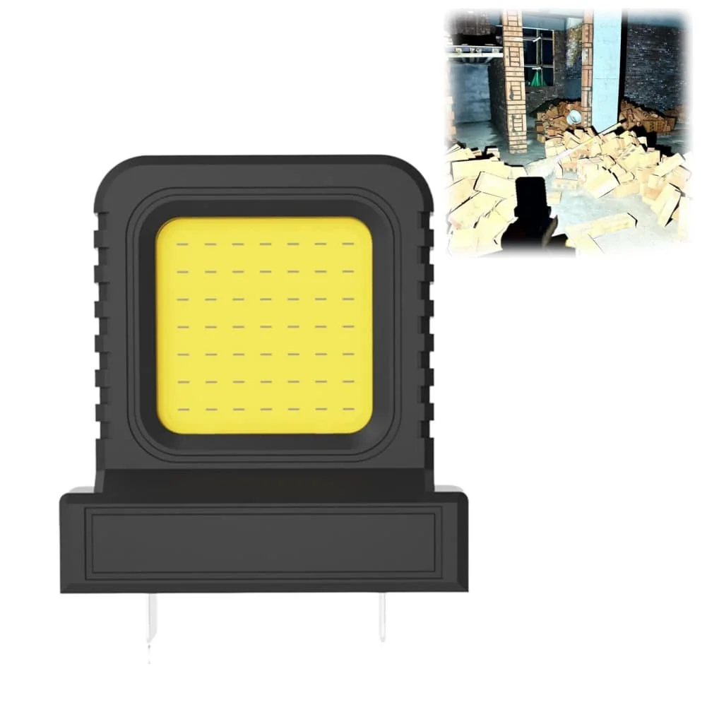 Floodlight Black, Orange, Red, Green Cordless Floodlight Battery-compatible Design ABS Plastic Housing PC Lens